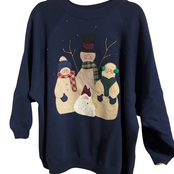 Just My Size Sweaters - Vintage Snowman Sweater